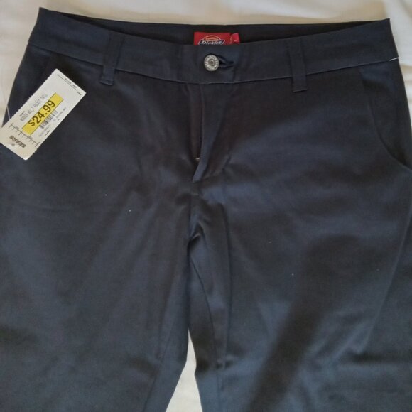 Dickies Women's Straight Leg Pants - Dark Navy - Picture 1 of 10